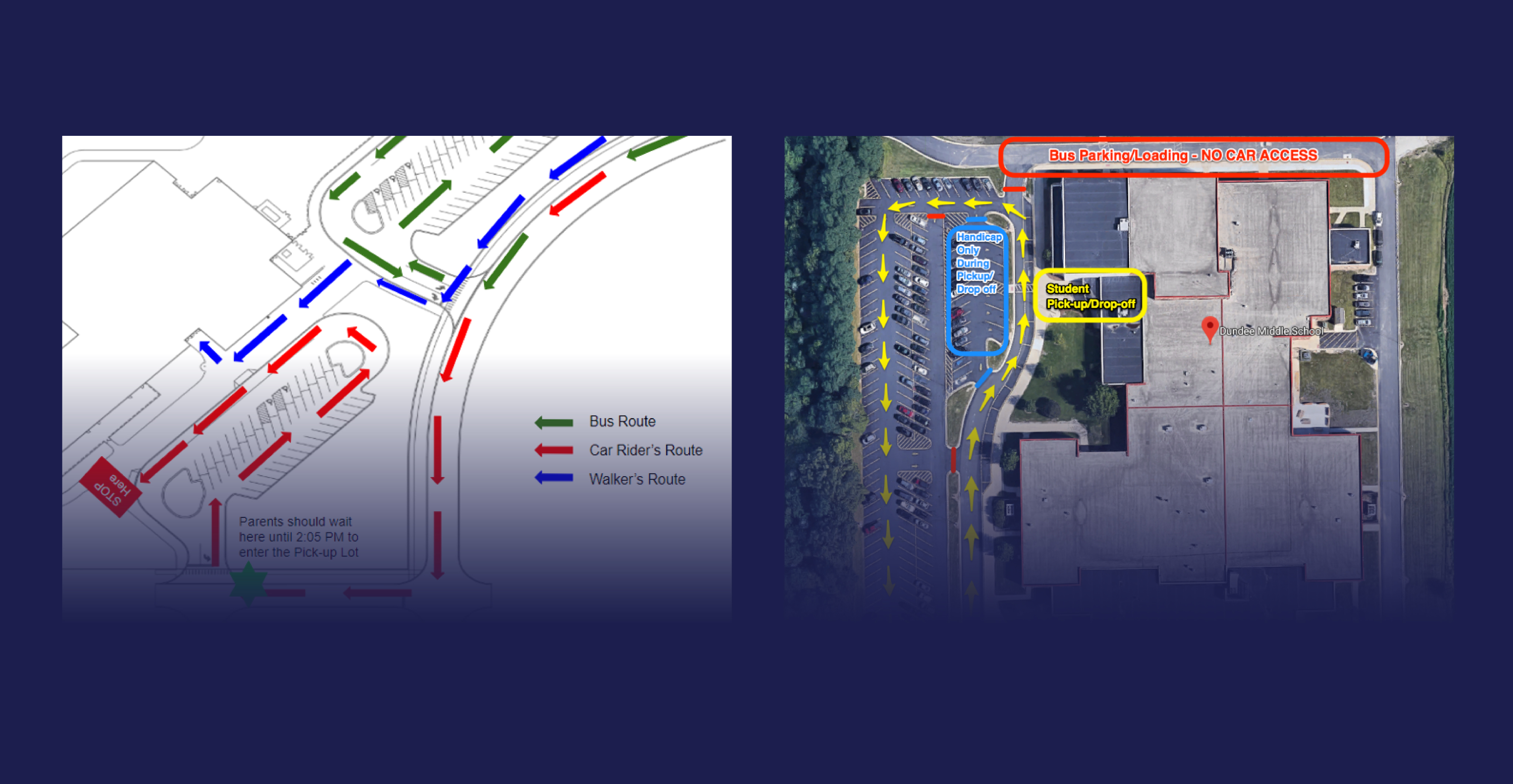Pick-up/Drop-off Map examples